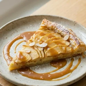 Tarte fine aux pommes et caramel au beurre salé