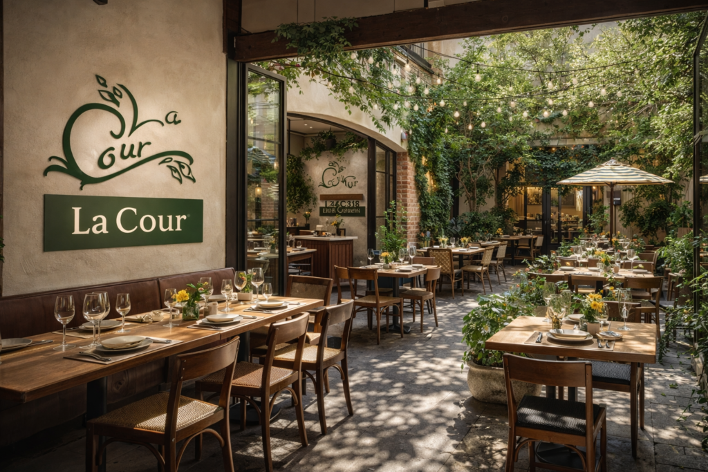 Vue intérieure du restaurant